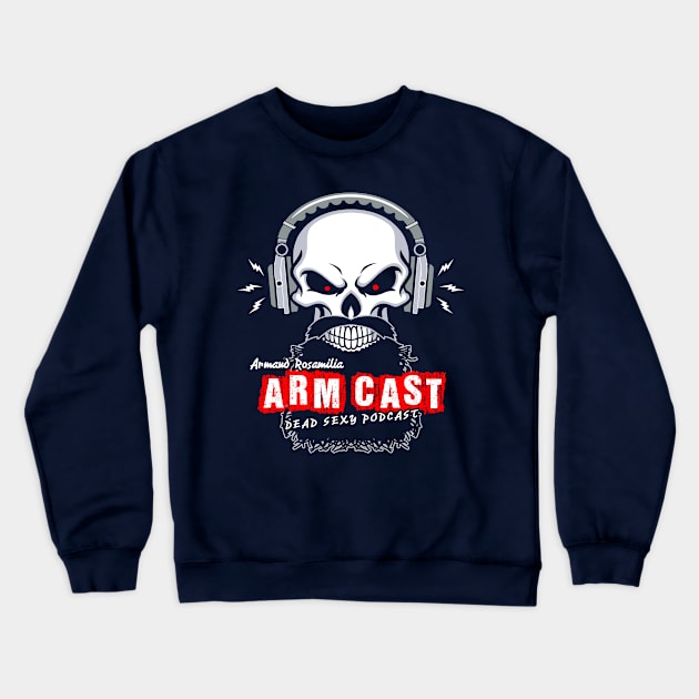 Arm Cast Podcast Crewneck Sweatshirt by Project Entertainment Network